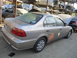 2000 HONDA CIVIC LX BEIGE 4DR 1.6L AT A16349